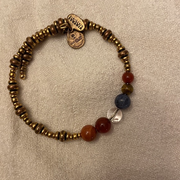 HOST PICK Alex and Ani beaded wrap bracelet. Gold beads w colorful larger ones - Picture 5 of 5